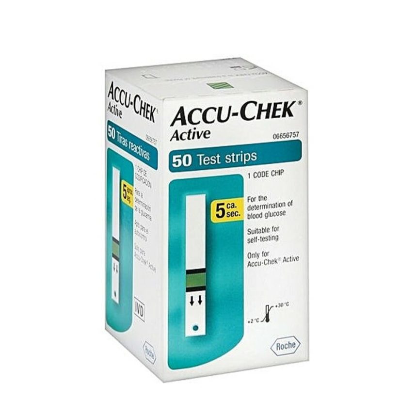 Bandelettes Accu Chek – x50 – Diabstore by Paracea